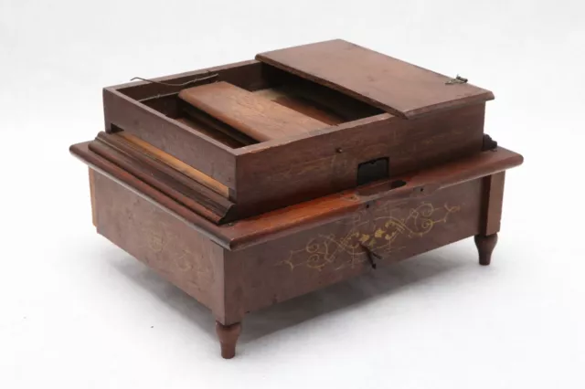 Organette Musical Casket Mechanical Orguinette, N.Y., USA PARTS INCOMPLETE H11