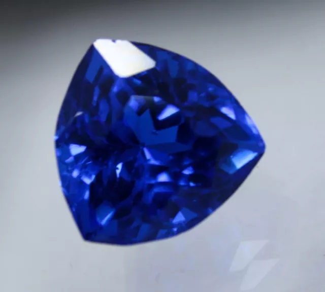 7 Ct Naturel Bleu Tanzanite CERTIFIÉ Trillion Cut Loose Gemstone Rare