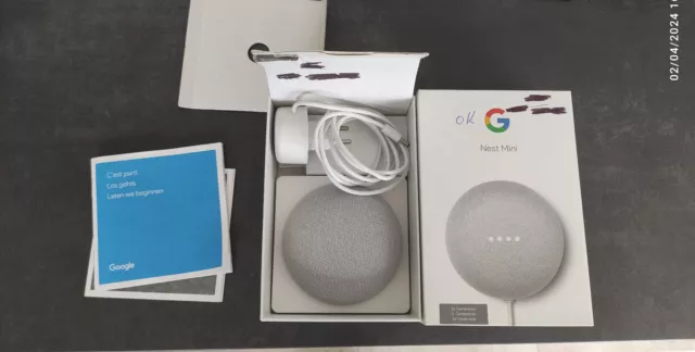 Google Home NEST MINI - 2è génération Assistant Vocal Enceinte Connectée