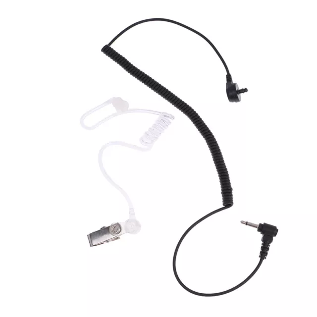 Straight Listen Only Earphone Transparent Flexible Acoustic Tube for Walkie-t Sp