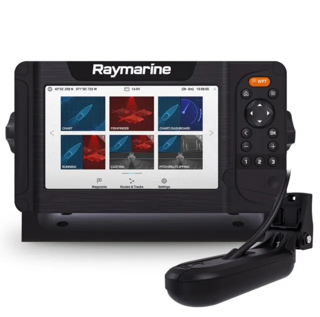 Raymarine Element 7HV & HV-100+ Transducer│7" Display CHIRP Sonar/ GPS Combo