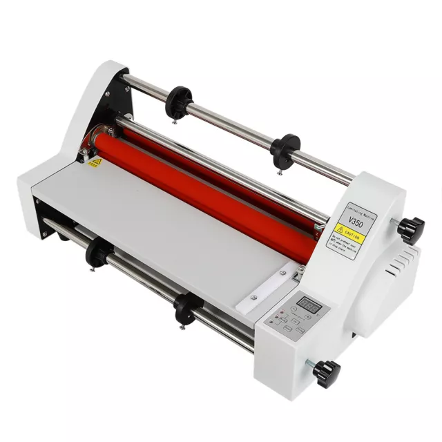 Hot Cold Roll Laminator Digital Control Thermal Laminating Machine 350mm 700W