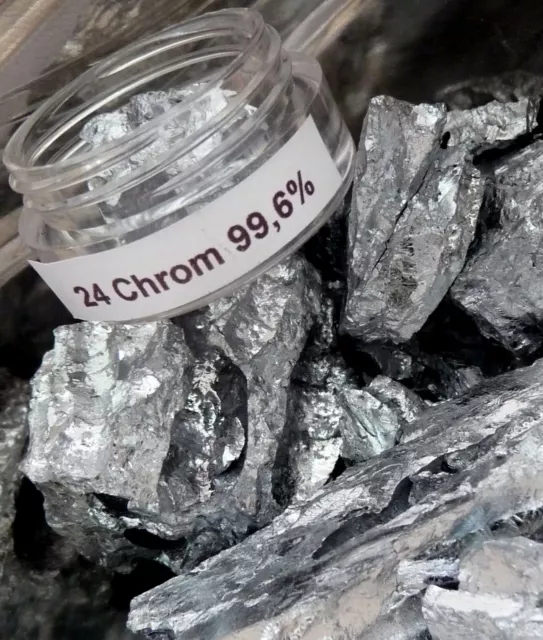 5g CHROM Metall 99,6%  24 Cr chromium metal periods element sample PSE chemistry