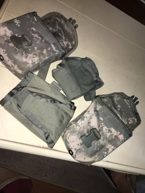2 US MILITARY ARMY IFAK POUCH w/ INSERT ACU UCP MOLLE IMPROVED FIRST AID KIT EXC