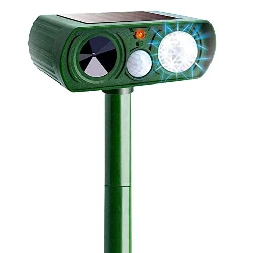 2023 Solar Ultrasonic in Repellent Defender Rat, Squirrel, Deer, Raccoon,