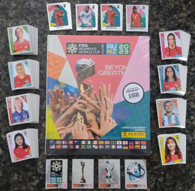 PANINI HARDCOVER WOMEN World Cup 2023 Complete Full Set 580 Stickers