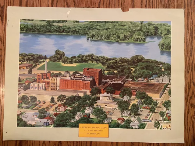 G. Heileman Brewing Co. Plant Print La Crosse Wi Dec 1975 Old Style Beer