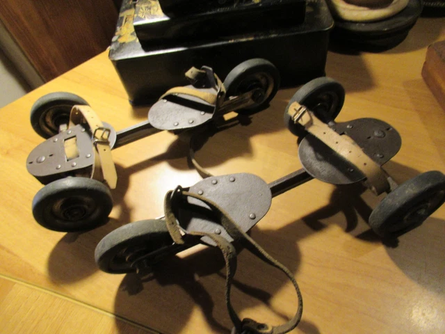 Ancienne Paire De Patins à Glace Rollet - Fabriqués En France - Vintage