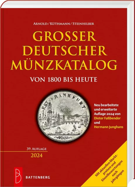 Großer deutscher MÜNZKATALOG Deutsche Münzen Buch 2024 Katalog ab 1800 NEU