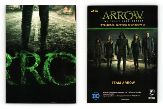 Team Arrow #Z5 Arrow Season 3 Cryptozoic 2017 Chase Card
