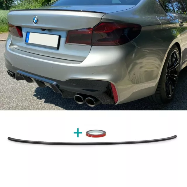 Sport-Performance Heckspoiler Hecklippe Schwarz Glanz passt für BMW G30 mit ABE