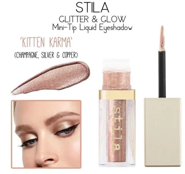 STILA Glitter & Glow Liquid Eye Shadow Mini Tip KITTEN KARMA