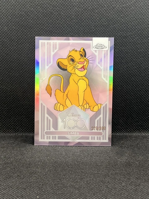 その他 Topps Chrome Disney100 SIMBA pink 399 SIMBA 2023 TOPPS Cromo Disney 100 Primer Año Refractor Rosa Sp 62