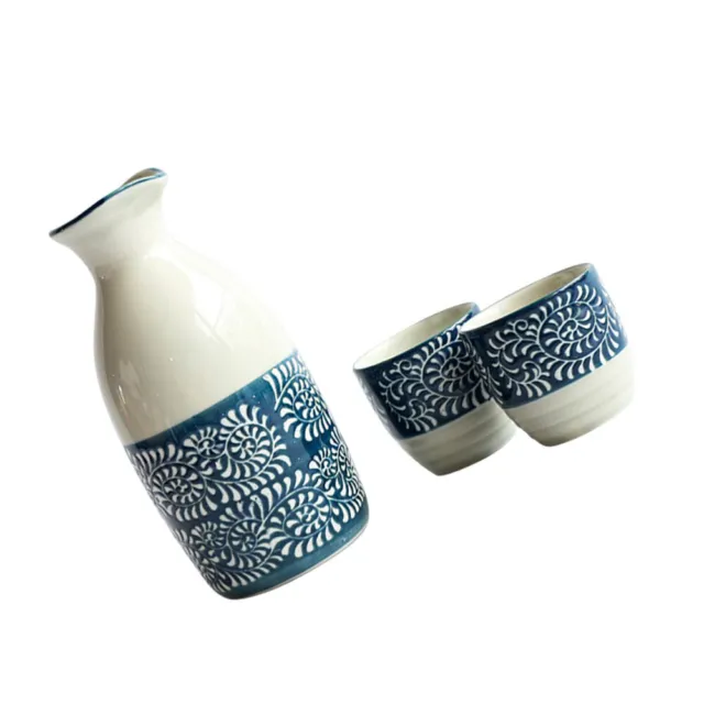 Ceramic Sake Tea Cups Sake Drinking Set Japanese- Style Sake Cup Set