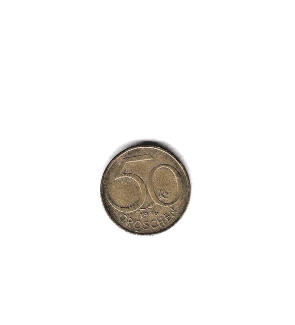 1966 Austria 50 Groschen, Osterreich  Actual Coin  Circulated