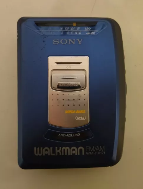 Sony Walkman FM/AM WM-FX171 Funzionante Radio Cassette Player Cinghia Nuova