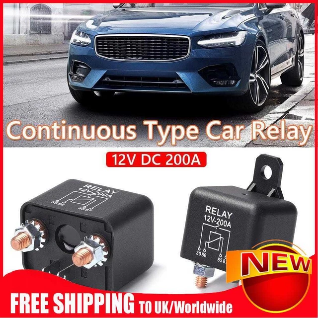 HEAVY DUTY SPLIT Charge Relay 4 Pin 200A 12V DC for Car Automotive Boat