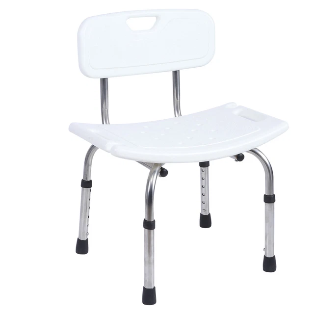 Tabouret De Bain Avec Chaise De Douche à Soutien Dorsal Pour Personnes âgées