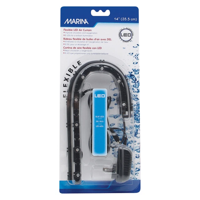 Marina Flexible Led-Luftvorhang Azul para Acuarios, Varios Tamaños, Nuevo
