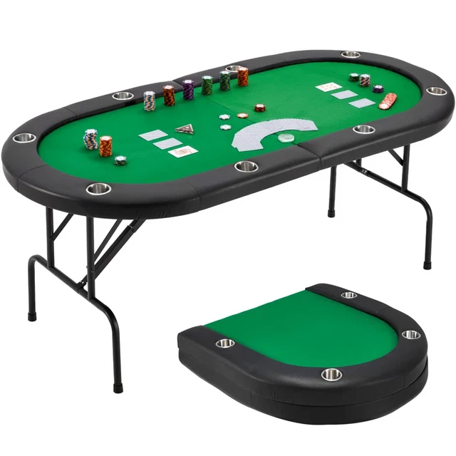 72'' 8 - Player Foldable Poker Table