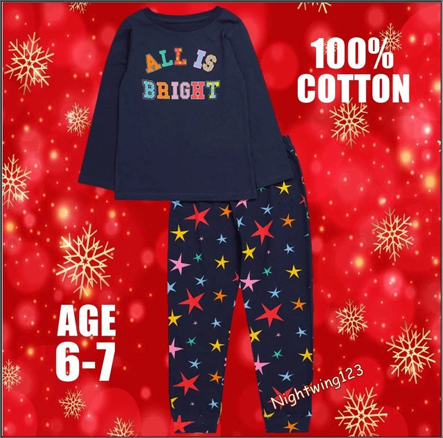 KIDS TU SAINSBURYS Christmas Pyjamas ALL IS BRIGHT Age 11 12 Years