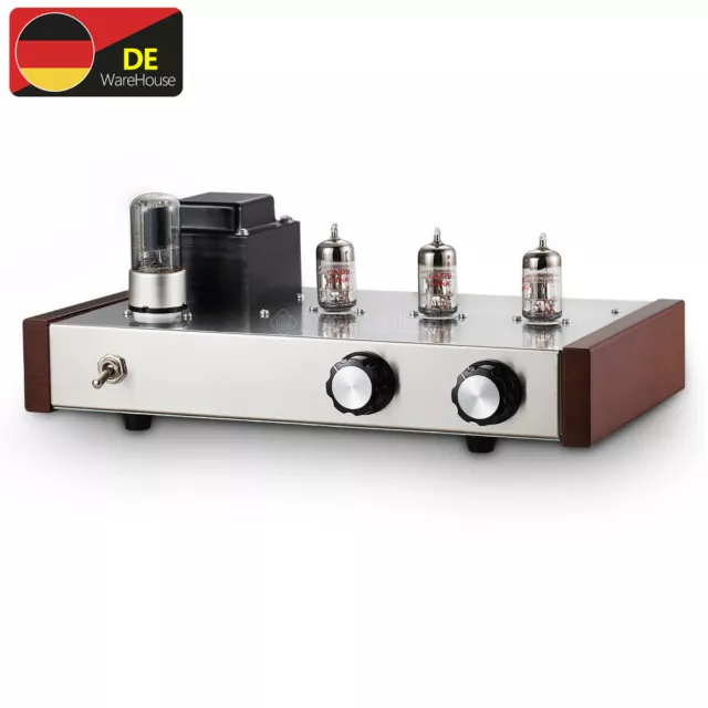 HiFi Röhren Vorverstärker Tube Preamp Home Stereo Audio Pre-Amplifier Silver