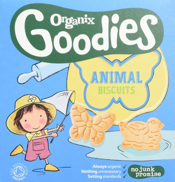 Organix Farm Animal Organic Toddler Snack Biscuits 100g-9 Pack