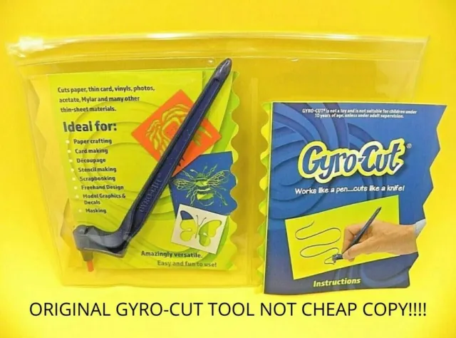 Genuine GYRO-CUT Junior Tool. Perfect for paper-crafting, decoupage & stencils