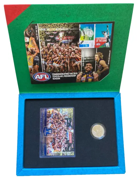 2015 AFL Ultimate Collection Fine Silver Coin Trading Cards Maxicard Set
