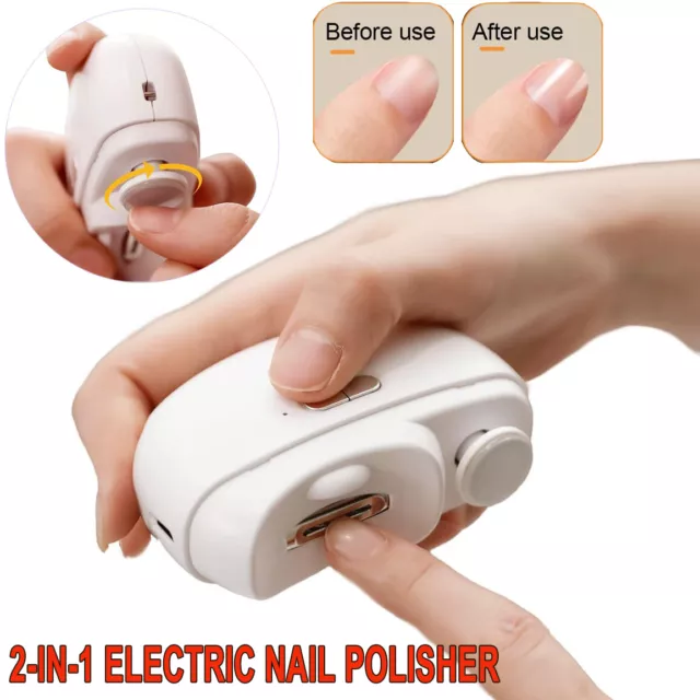 2 In1 Trimmer Cutter Manicure Automatic Nail Clipper Safe Electric Nail Clippers