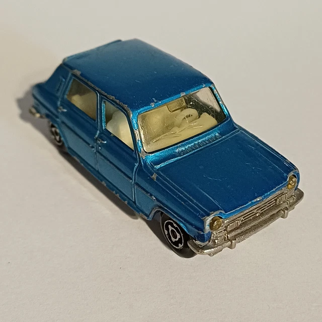 Modèle Réduit Simca 1100 Ti Majorette échelle 1/60 - Bleu - Occasion à Compléter