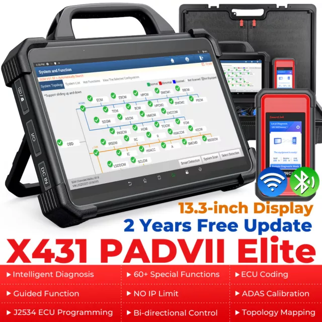 2024 LAUNCH X431 PAD VII PAD 7 OBD2 Diagnosegerät ECU Key Programmier Codierung