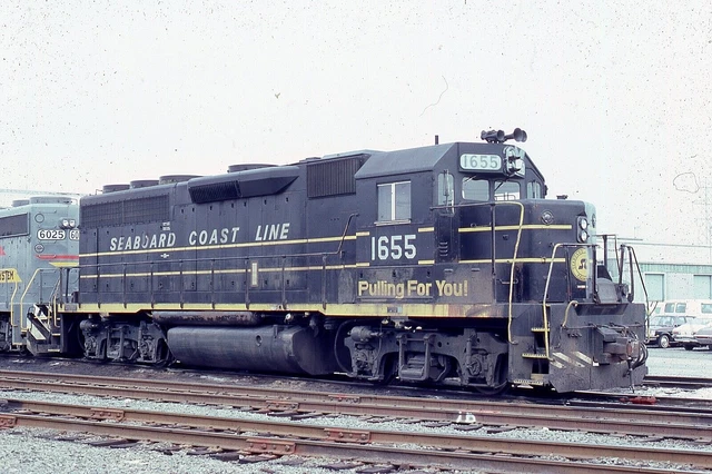 ORIGINAL 1981 RAILROAD SLIDE SCL SEABOARD COAST LINE 1655 Richmond VIRGINIA CSX