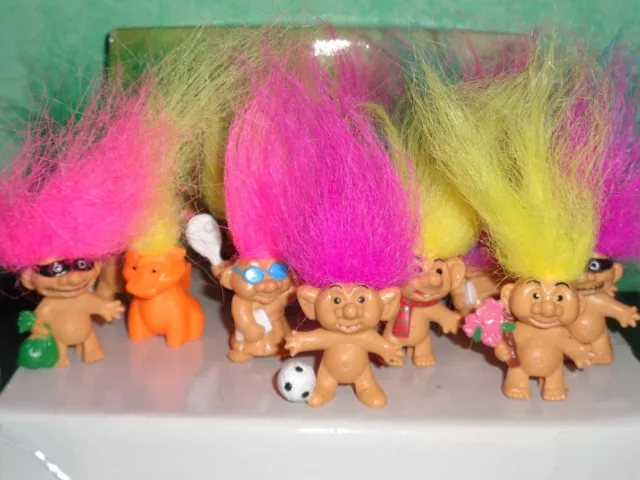 MINI Troll personaggi vintage decora matita sorpresine