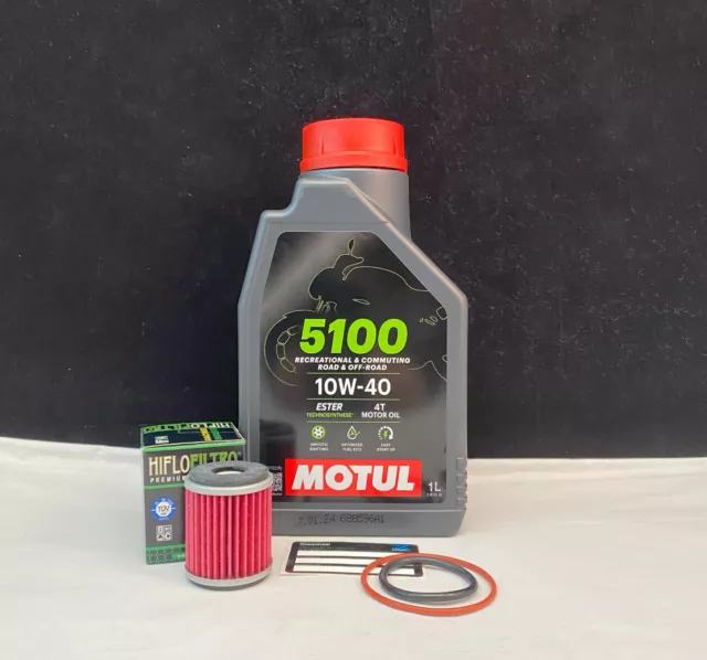 Yamaha WR 125 R/X  MT YZF WR 125 Service Kit Öl + Ölfilter Motul 5100 10W40