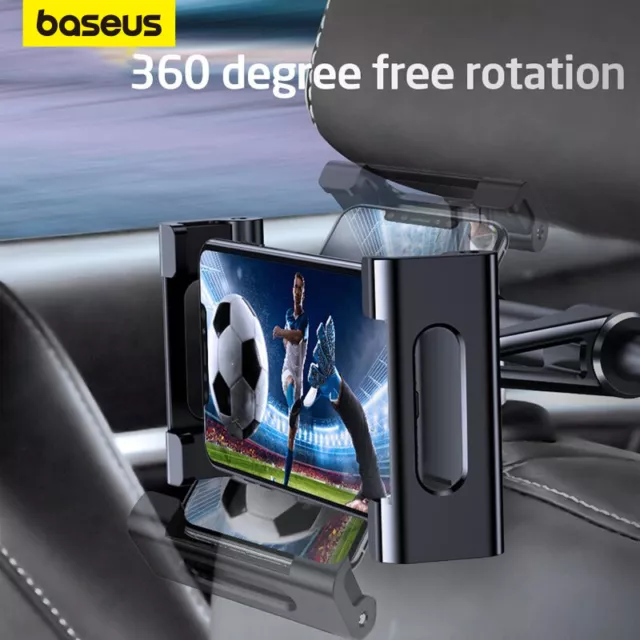 Baseus Universal 360° Car Seat Back Headrest Mount Holder for iPad Phone Tablet