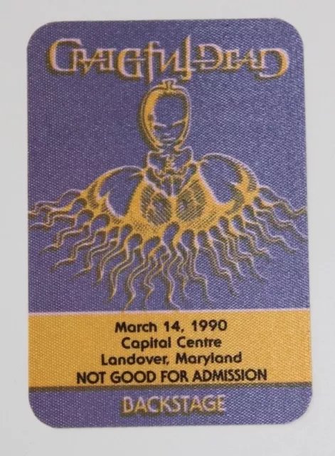 Grateful Dead Backstage Pass 3-14-90 Capital Centre Maryland Rick Griffin 1990