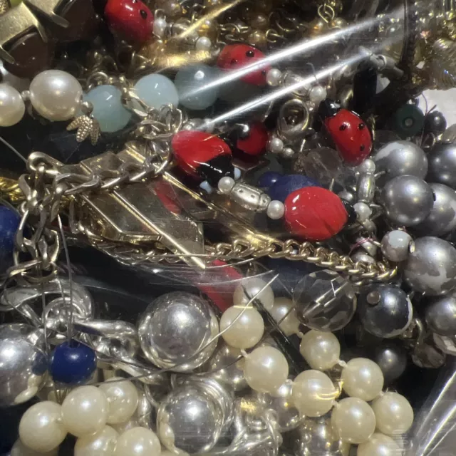 5 Lbs + Jewelry Craft Lot Vintage to Modern Harvest Repair Repurpose