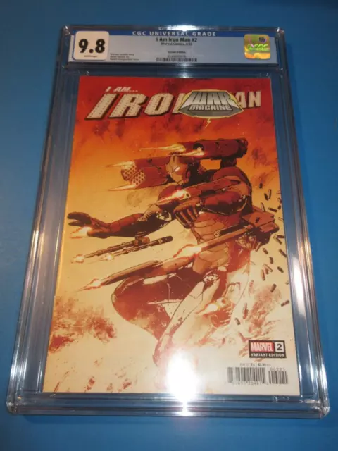 I Am Iron Man #2 Giangiodano Variant CGC 9.8 NM/M Gorgeous Gem Wow