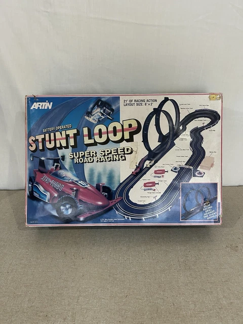ARTIN VINTAGE SLOT Car race track 90s Grand Team Rally Double Loop 62ft 83.57 PicClick