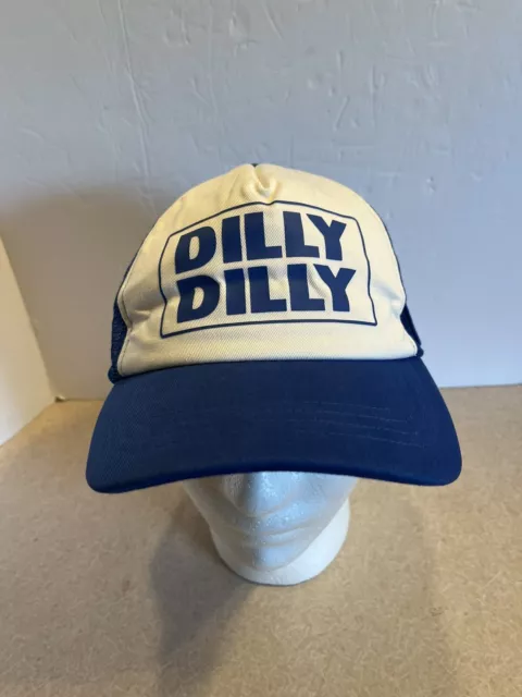 Bud Light Dilly Cap Budweiser Beer Logo Mesh Foam Snap Back Trucker Baseball Hat
