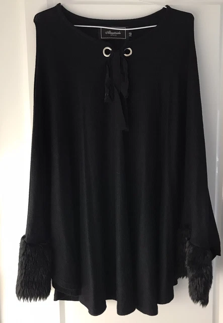 Gilet Transparent Almatrichi Voile Gris - Ceinture - Taille Unique - Neuf