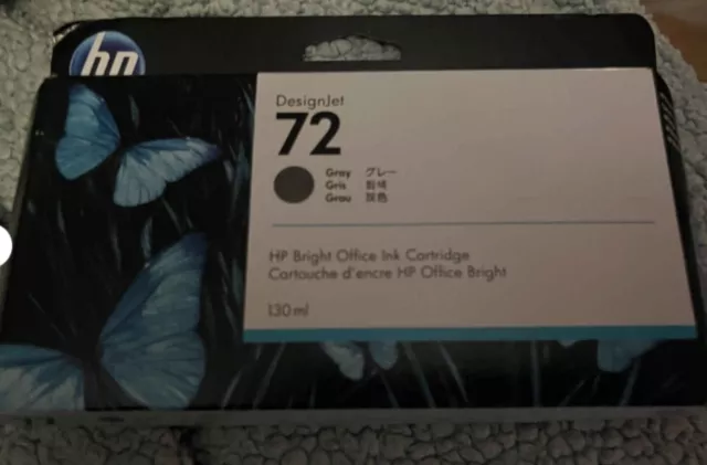 Gray Genuine HP 72 Ink Cartridge (C9374A) for DesignJet