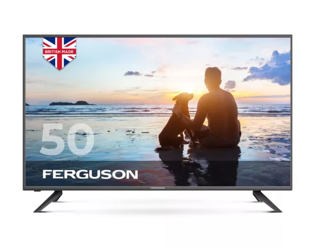 FERGUSON 50" INCH LED TV FULL HD 1080P FREEVIEW HD, 3 x HDMI USB EASY TO USE TV