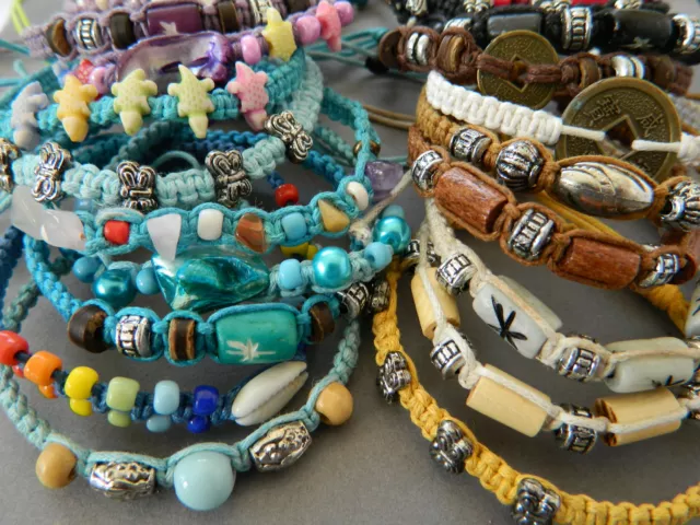50pcs Wholesae Bulk Jewelry Lots Colorful Braid Friendship Cords Strand  Bracelet