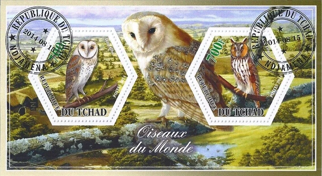 Block 2014 Gebraucht Eulen Vögel Flora Fauna Vögel Lesen