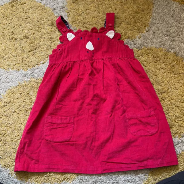 Jojo Maman Bebe Girls Pinafore Cord Dress Age 5-6 years old