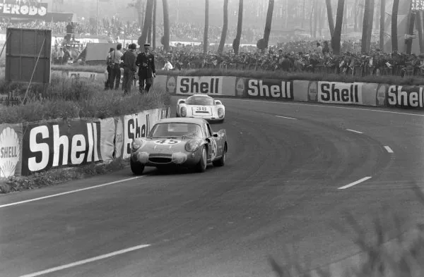 Mauro Bianchi & Jean Vinatier jr Alpine A210 Renault Le Mans 1967 Old Photo 5