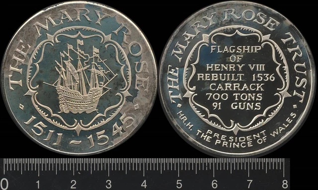 Great Britain: The Mary Rose Trust medal Flagship of Henry VIII