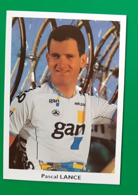 CYCLISME carte cycliste PASCAL LANCE équipe GAN 1994